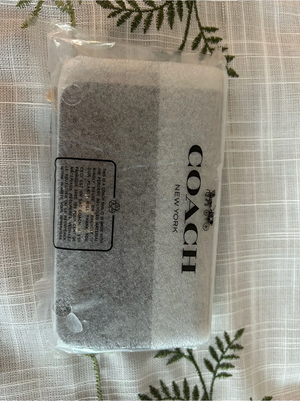 Coach Gray & Light Gray Home Throw Blanket